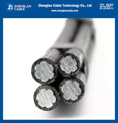 ดรอปไวร์ ABC สายไฟฟ้าผสม 50 ตารางเมตร 35 3 ขั้นตอน อลูมิเนียมนํา Triplex