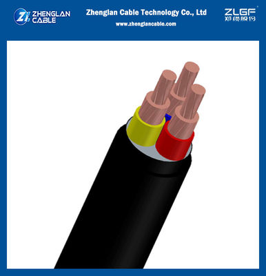 0.6 / 1KV ทองแดงแรงดันต่ำ Xlpe InsulatedPVC sheathed Cables 3Core สำหรับ IEC 60228, IEC 60502-1 (CU / XLPE / PVC)