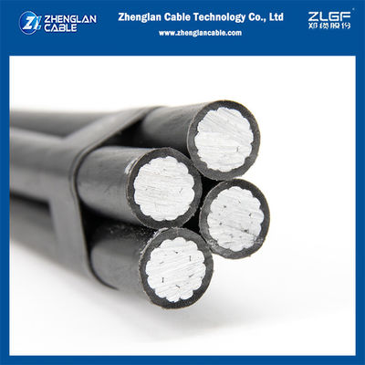 AL/XLPE Quadruplex Overhead Service Cable Aerial Bundled Cable 4X35MM2