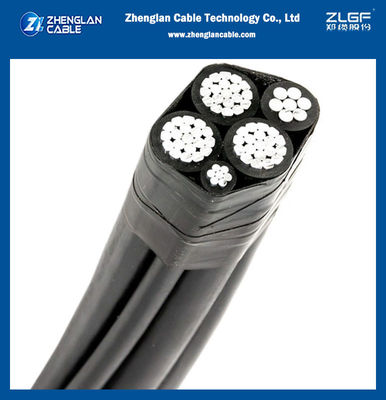 AL/XLPE Insulation Low Voltage Aerial Bundle Conductor ABC Cable 3x25 54.6 16mm2 NFC 33-209 for B2B Purchasing