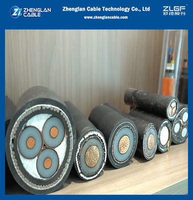 สายเคเบิลแรงดันปานกลางหุ้มฉนวน XLPE เปลือกนอก PVC หรือ LSZH เสริมแรงด้วยเทปทองแดง / อลูมิเนียม สำหรับการกระจายใต้ดิน