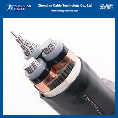 สายไฟฟ้าใต้ดิน 8.7/15KV 3x240ตร.มม. AL/SC/XLPE/SC/CTS/PVC ชนิดไม่มีเกราะ IEC60502-2