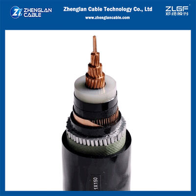 สายเคเบิลไฟฟ้าแรงดันปานกลางหุ้มฉนวน XLPE แกนทองแดง 12/20KV หุ้มเกราะ AWA สำหรับฝังดินโดยตรง