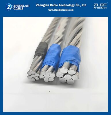 สายประสานแบบเปลือยฟ้า AAAC สายประสานแบบเปลือยฟ้าอัลลูมิเนียมความดันต่ํา / สูง ออกแบบเบา เหมาะสําหรับโครงการส่งและกระจายพลังงานไฟฟ้า