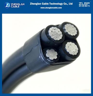 สายเคเบิล ABC 1KV 3x95+50 มม.2 แกนอลูมิเนียม ฉนวน XLPE อะลูมิเนียมอัลลอยด์ ฉนวน XLPE AAC/XLPE+AAAC/XLPE ASTM B231