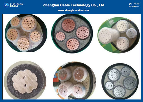 สายไฟแรงดันต่ำ 0.6/1kV ทองแดง/อลูมิเนียม, สายไฟกำลังหุ้มเกราะ 3 แกน (AL/CU/N2XB2Y) ขนาดหน้าตัด 3*25~3*400 ตร.มม.