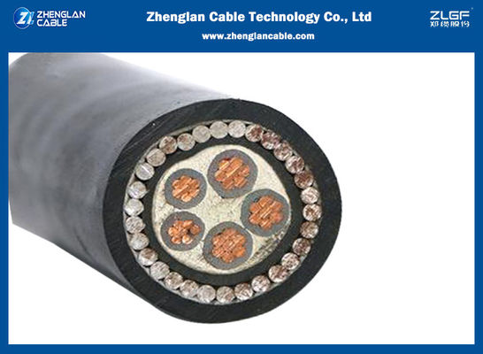 สายไฟกำลังทนไฟ LSZH หุ้มเกราะ SAW ฉนวน XLPE ทองแดง 5x25ตร.มม. IEC60502-1