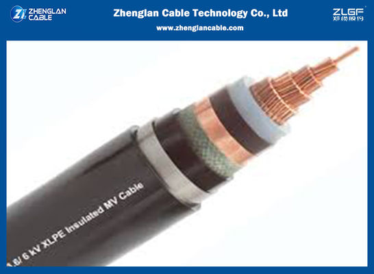 โมโนคอนดักเตอร์ 15 KV 100% SWA / STA / XLPE สายไฟฟ้าแยก 1x50sqmm IEC60502-2