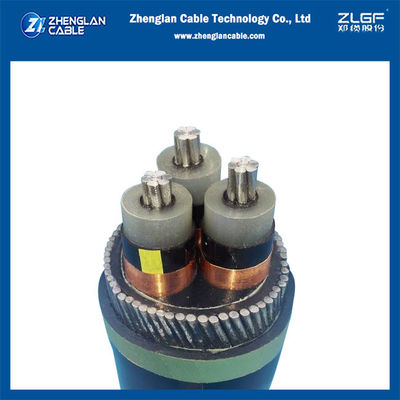 สายอลูมิเนียมแกน 3 ขนาด 6-35KV ชนิด Al/SC/XLPE/SC/CTS/PVC มาตรฐาน VDE0276/IEC 60502 Part 2