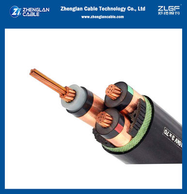 3 หลักใต้ดิน สายไฟฟ้าความดันเฉลี่ย ไม่ป้อม LSZH